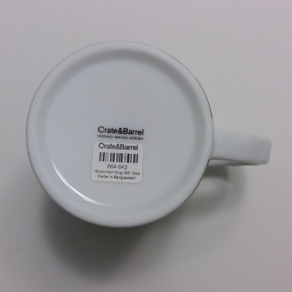 Crate&Barrel Snowman Snowflake Christmas Mug - Picture 5 of 6